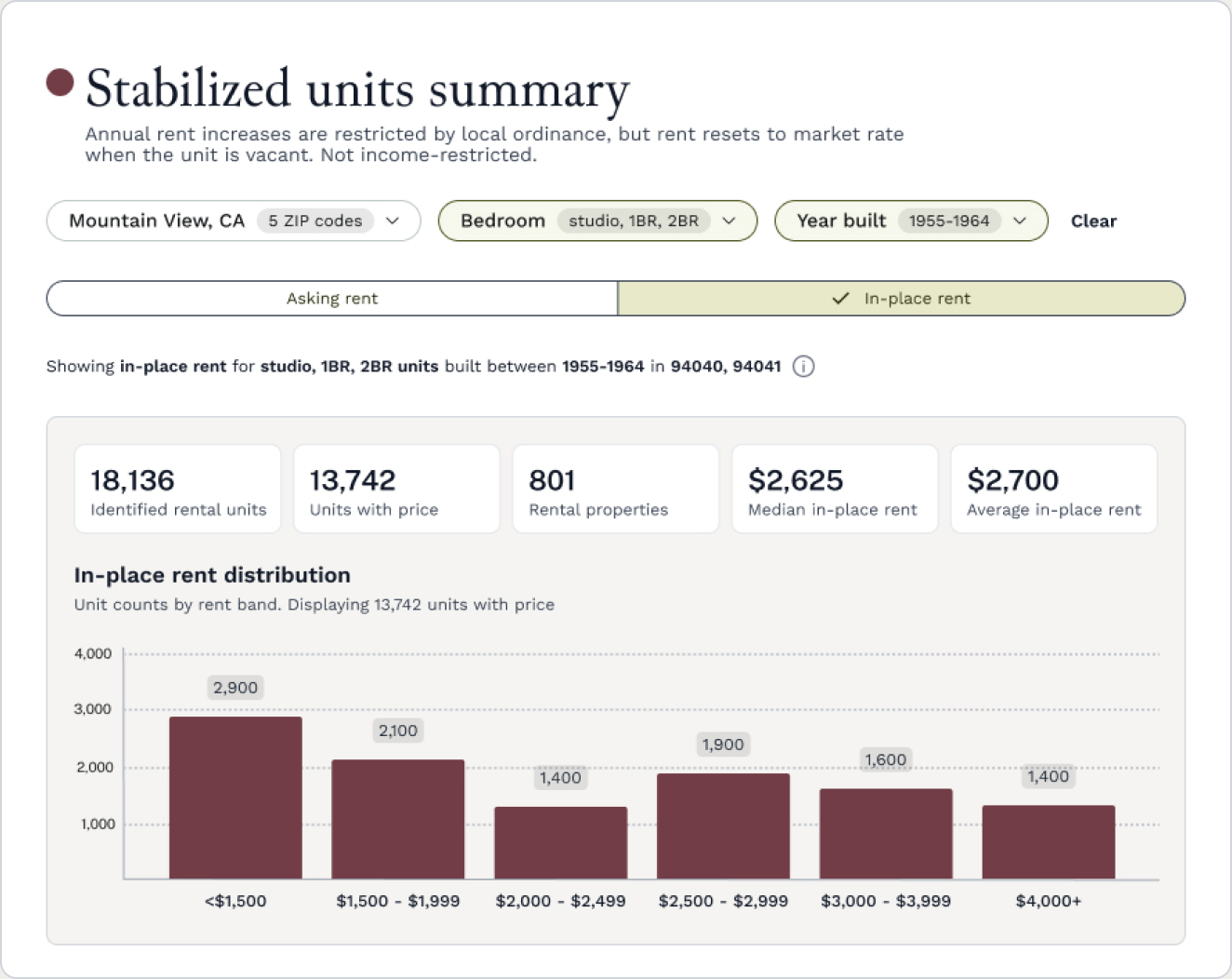 Segment detail and filtering preview